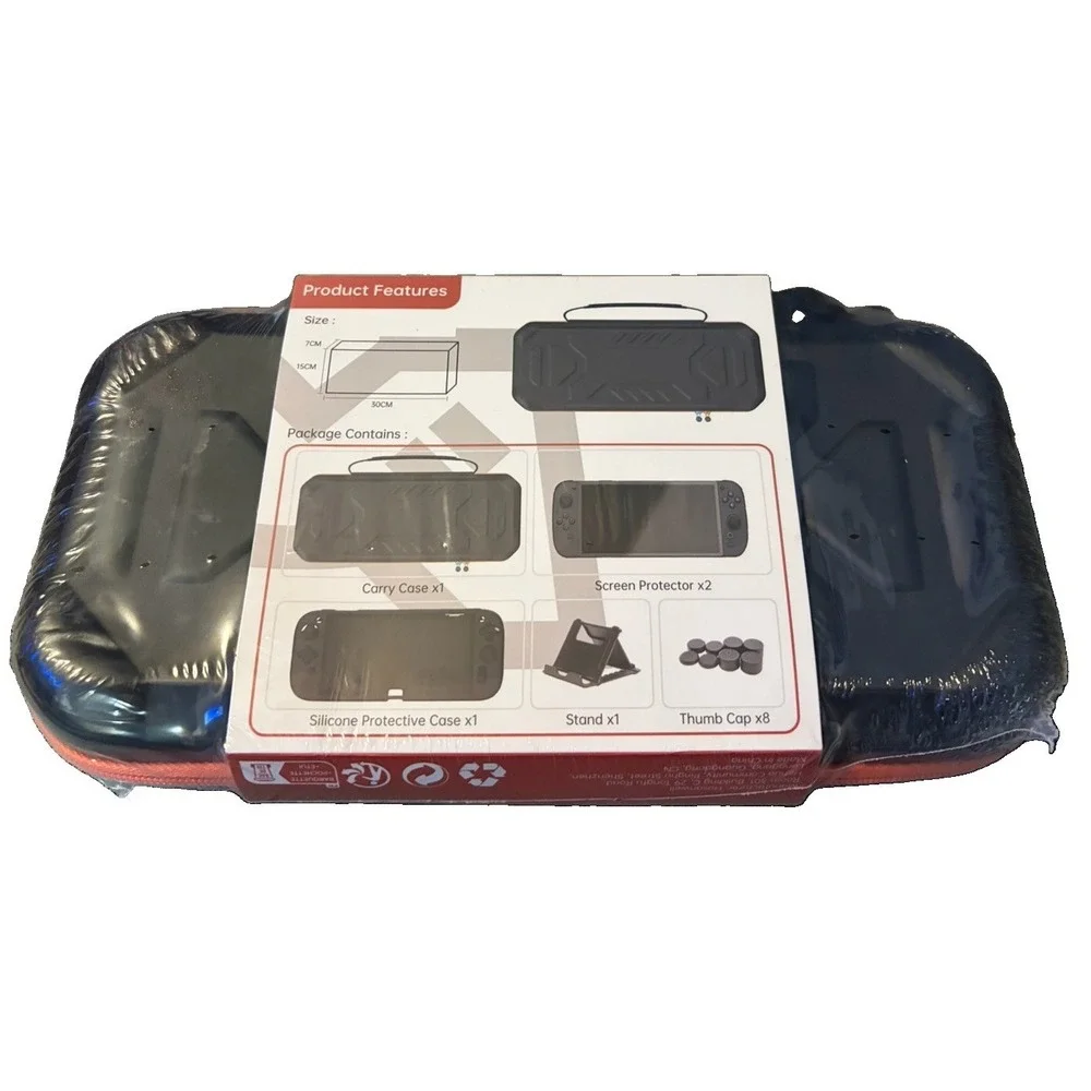 Hosanwell Nintendo Switch 2 Hard Shell Cary Case Kit Screen Protector New Sealed